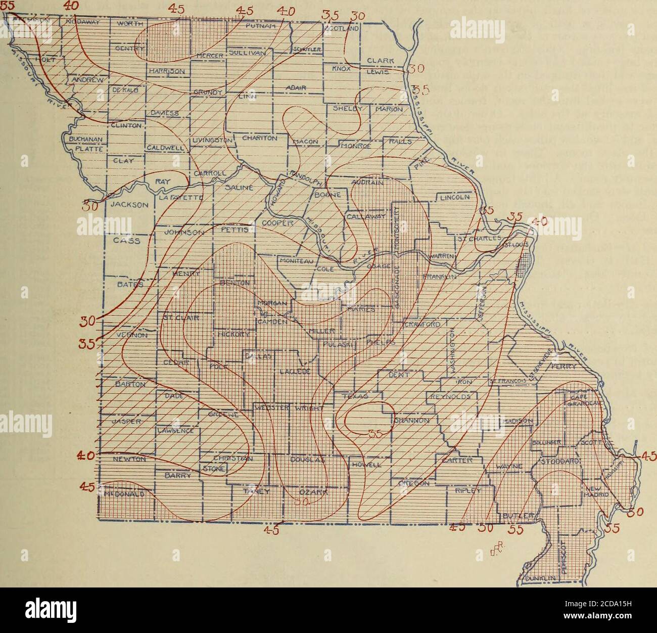 . Données climatologiques, Missouri . ton Palmyra W. B. Markell, Patton (près) Poplar KTutr Rolla •.. Sainte-Catherine Saint-Charles péorge P. Ellis. .Facksoii .leff erson City Miss Belle Kinne Prof Elmo G. Harris, Boonville -^ Kidder de Kansas City Kirksville Koshkonong L. D. Baker.L. C. Saeger. Cape Girarcleau St..foseeU St. Louisd) St. Louis(2) IT. S- Bureau météorologique..r. S. ^eath^?r Itur.au. Lamar F^amonte Liban Université St. Louis. Clifton Hill Shelbina Springlield Sleelville StelVonville Iarkio Ireton Tu.s&lt; nmbia S. G. Parsons. ChillicoUie U. S. Bureau météorologique.. Clinton Lexington Liberty Locku- Banque D'Images