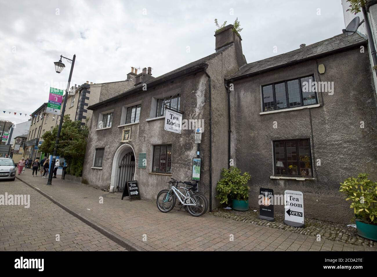 maison de maîtres salon de thé anciennement le sandes hôpital almshouses highgate Kendal cumbria angleterre royaume-uni Banque D'Images