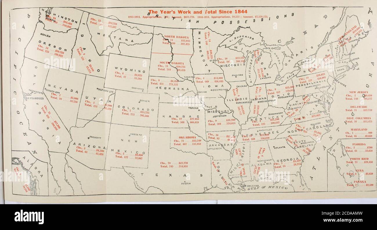 . Rapports des conseils et comités missionnaires et bienveillants à l'Assemblée générale de l'Église presbytérienne aux États-Unis d'Amérique . TENNESSEE Birmingham 14 7 9 10 $ LeVere 10 6 11 00 Rogersville 9 6 12 25 Total 33 19 32 35 $ IDAHO Boise 18 10 153 90 $ Kendall 17 9 79 25 Twin Falls 16 3 83 05 400 001,000 00 $ 1,400 00 $ 140 00 1,36666 $ Total 51 22 316 20 $ 1,440 00 $ Alton 60 Bloomington 61 le Caire 34 Chicago 105 Ewing 40 Freeport 28 Mattoon 48 Ottawa 26 Peoria 37 Rock River 38 Rushville 48 Springfield 62 188 86501 9254 98599 58197 27254 71.182 35145 92301 18204 42210 15313 20 $ Total 58 Banque D'Images