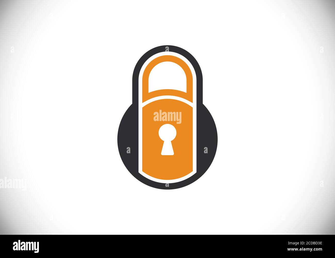 Icône de verrouillage. Logo de sécurité pour mobile et Web. Illustration vectorielle du symbole du logo de verrouillage Illustration de Vecteur