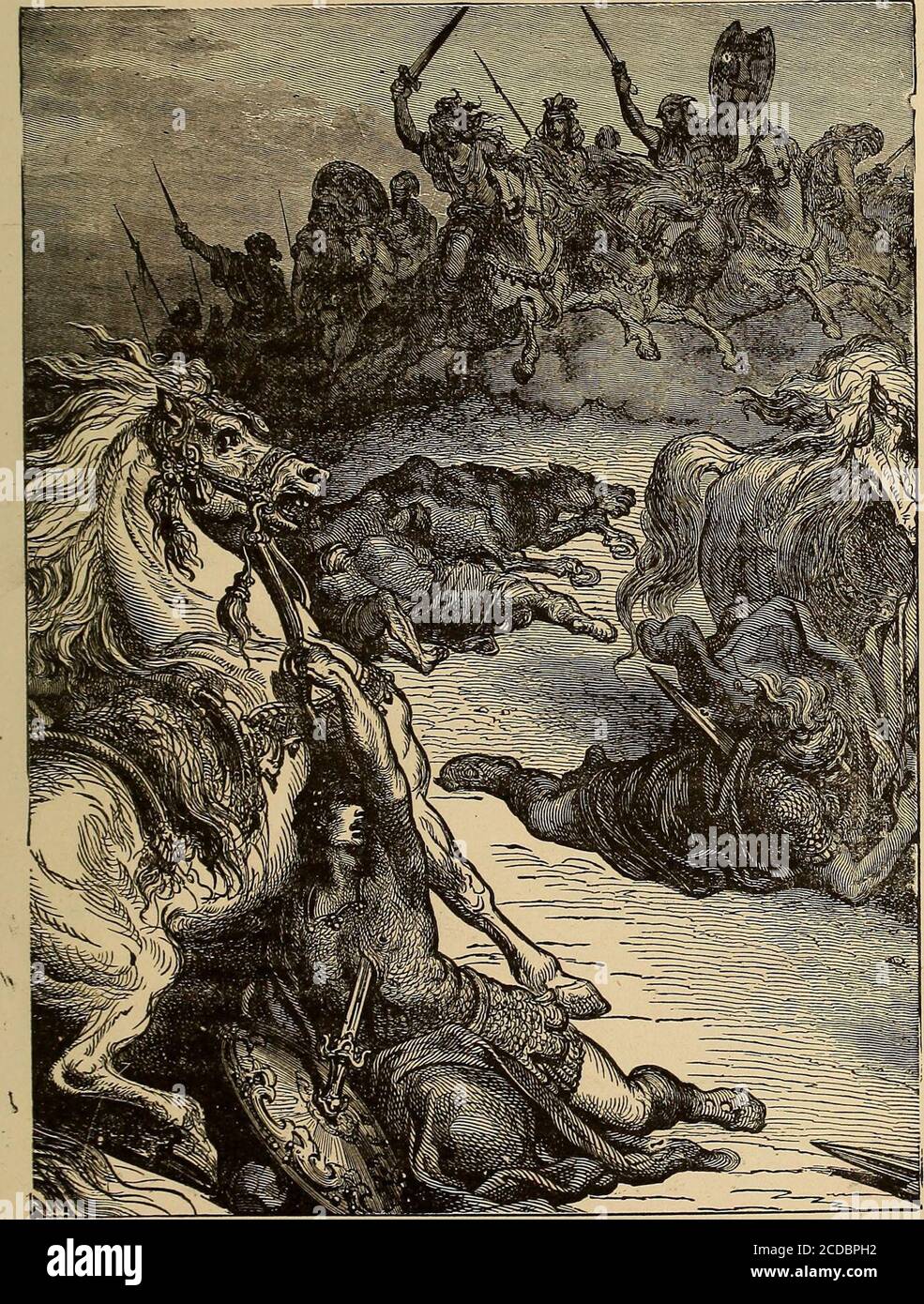 . Histoires ravissantes; ou, la maison parle de ce livre merveilleux. . , les Philistins sont venus jusqu'à la lutte contre lui. Il a alors commencé à prier, mais Dieu ne répondrait pas. Il est allé au souverain Sacrificateur, mais il n'a pas eu de confort. Thenhe est allé à une vieille femme qui s'est appelée une sorcière, qu'elle mi^htlui dire quoi faire; Mais lui et elle étaient tous deux effrayés presque à mort par l'apparence de Samuel, qui était mort, mais qui a permis à Dieu de se lever des morts et d'apparaître au roi frénétique, de le torébuter et de lui dire que le lendemain il ses fils devraient mourir. Horrible ! S'est exclamée Mary. Et ils ont tous mourir le jour même Banque D'Images