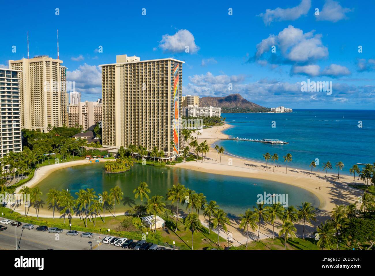 Hilton Hawaiian Village, Waikiki Beach, Honolulu, Oahu, Hawaii, États-Unis Banque D'Images