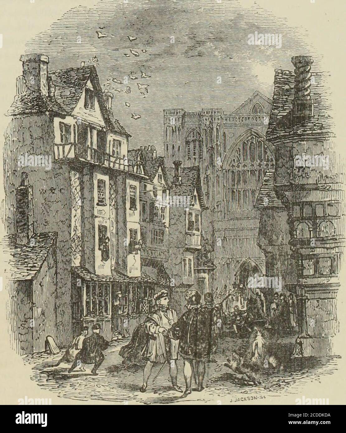 . Vieille Angleterre : un musée pictural d'antiquités régales, ecclésiastiques, baroniales, municipales et populaires. 1441.—Westminster Hall; Buckingham se embarquant pour la Tour 51.—vol II 1442. —rue près de l'abbaye de Westminster; Coronation d'Anne Boleyn. 17 18 VIEILLE ANGLETERRE. [Book V. lui-même a défié son frère de France pour essayer une chute avec lui, et a pris la main de son collier. François, très agile, lança un hisarace. Henry s'est alors levé et a exigé la vengeance, mais l'attitude gentleman en s'entrecroisant sagement. Une anecdote agréable est racontée à Francis, qui, considérant que les Anglais ont été en partie laborieux d Banque D'Images