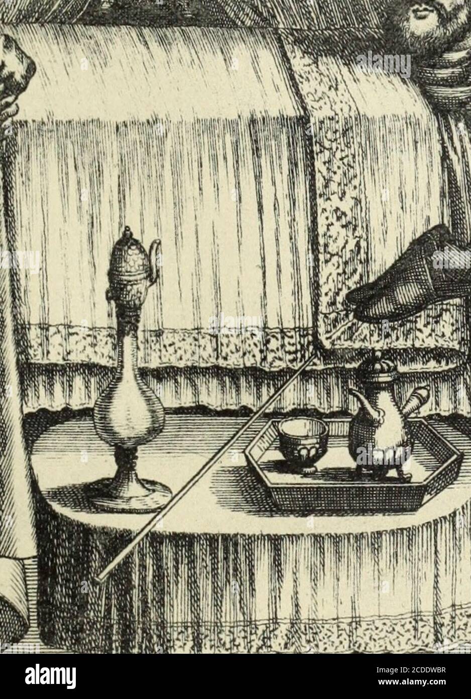 . Ambassade persane sous Louis XIV, d'après des documents inédés, avec Treize planches hors text. . extérieur, etdeux domestiques, lun tenant une serviette peut être utilisé sur le sortir de leau et sur le rapport de la vente, le turban et les babouches. Onna eu garde doubler la fameuse pipe et le café si chers à ambassadeur. La légende de lestampenest pas mes maures : « Mehemet Riza Beg,« ambassadeur de Perse, y est-il inscrit, se bai-« Souvent et de leau très chaude : il y« demeure six heures. Il sy met nu et en sorte de« même à la réserve dun petit caleçon; il y est« tête nue. Banque D'Images