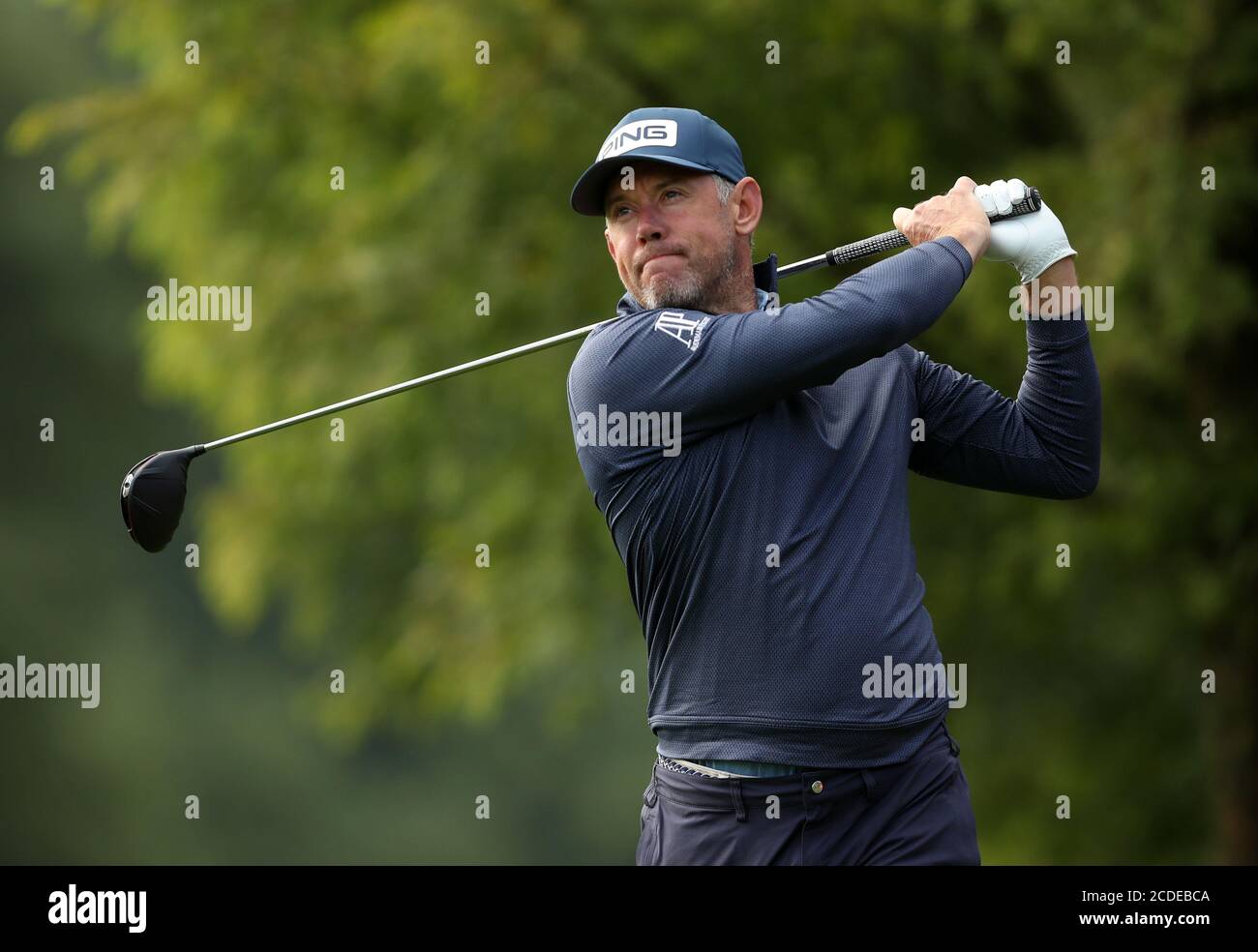 Lee Westwood, en Angleterre, est au deuxième jour du championnat britannique ISPS HANDA au Belfry, Sutton Coldfield. Banque D'Images