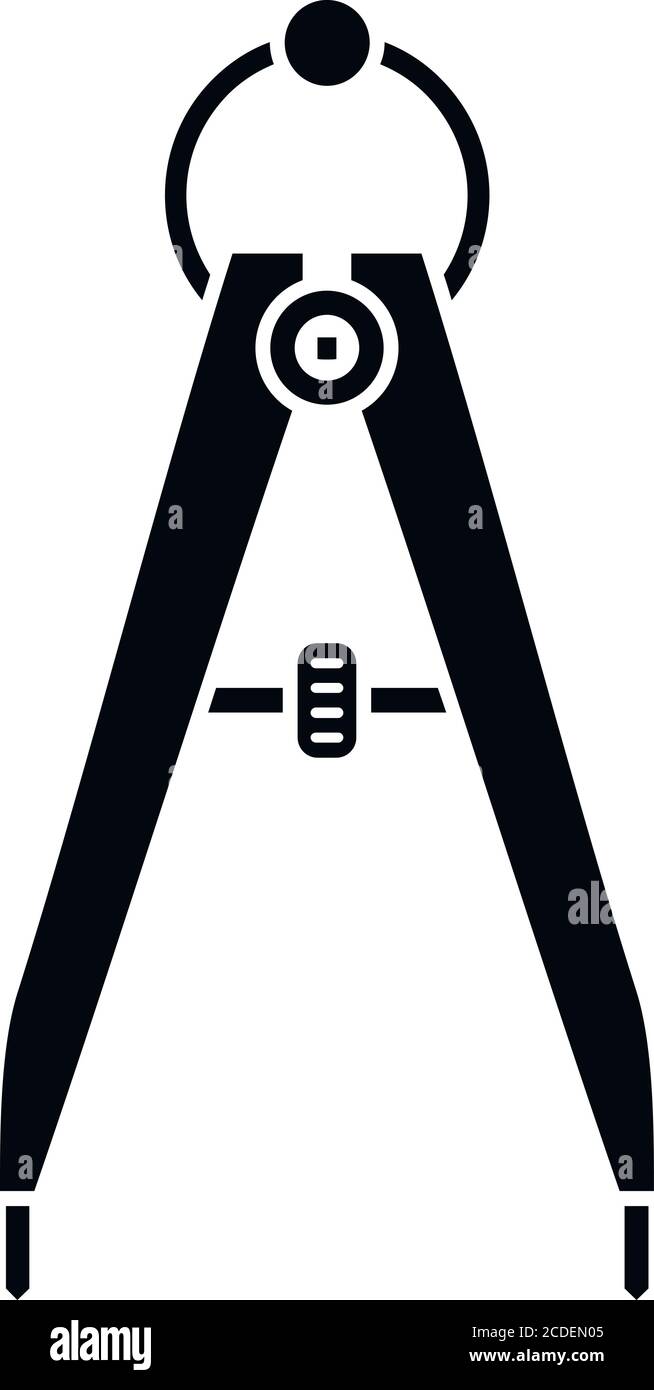 Icône de boussole de réparation de chaussures. Illustration simple de l'icône vectorielle de la boussole de réparation de chaussures pour la conception de sites Web isolée sur fond blanc Illustration de Vecteur