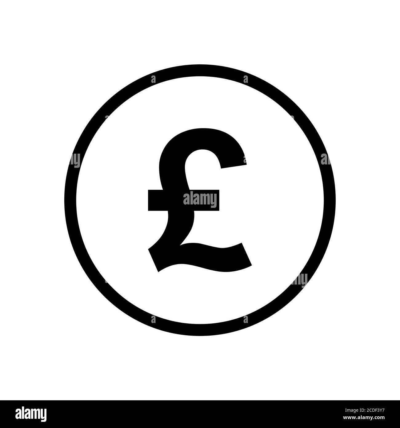 Icône en noir et blanc monochrome de la monnaie dièse. Symbole de la devise actuelle. Illustration de Vecteur