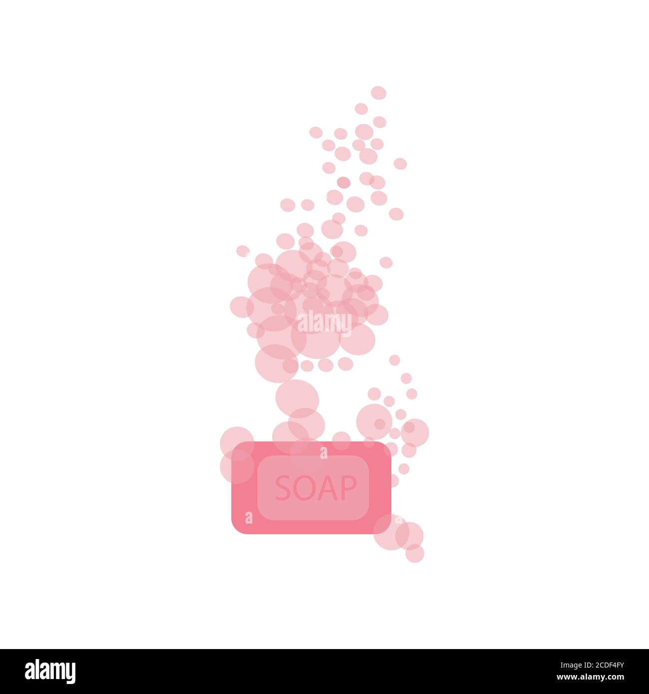 La couleur d'icône du savon pour les mains. Savon antibactérien. Désinfection des mains. Illustrations vectorielles isolées Illustration de Vecteur