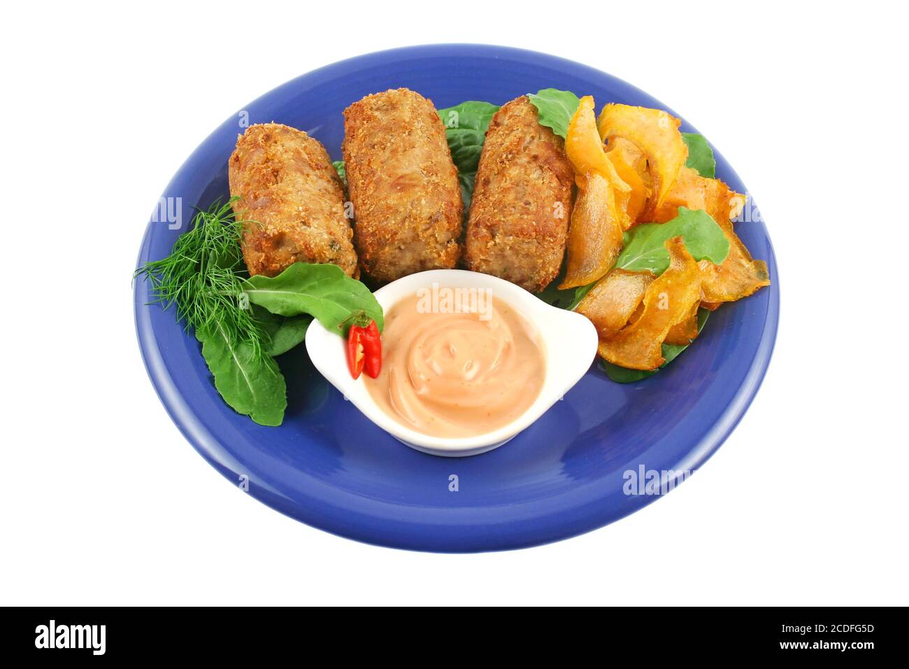 Croquettes de thon Banque D'Images