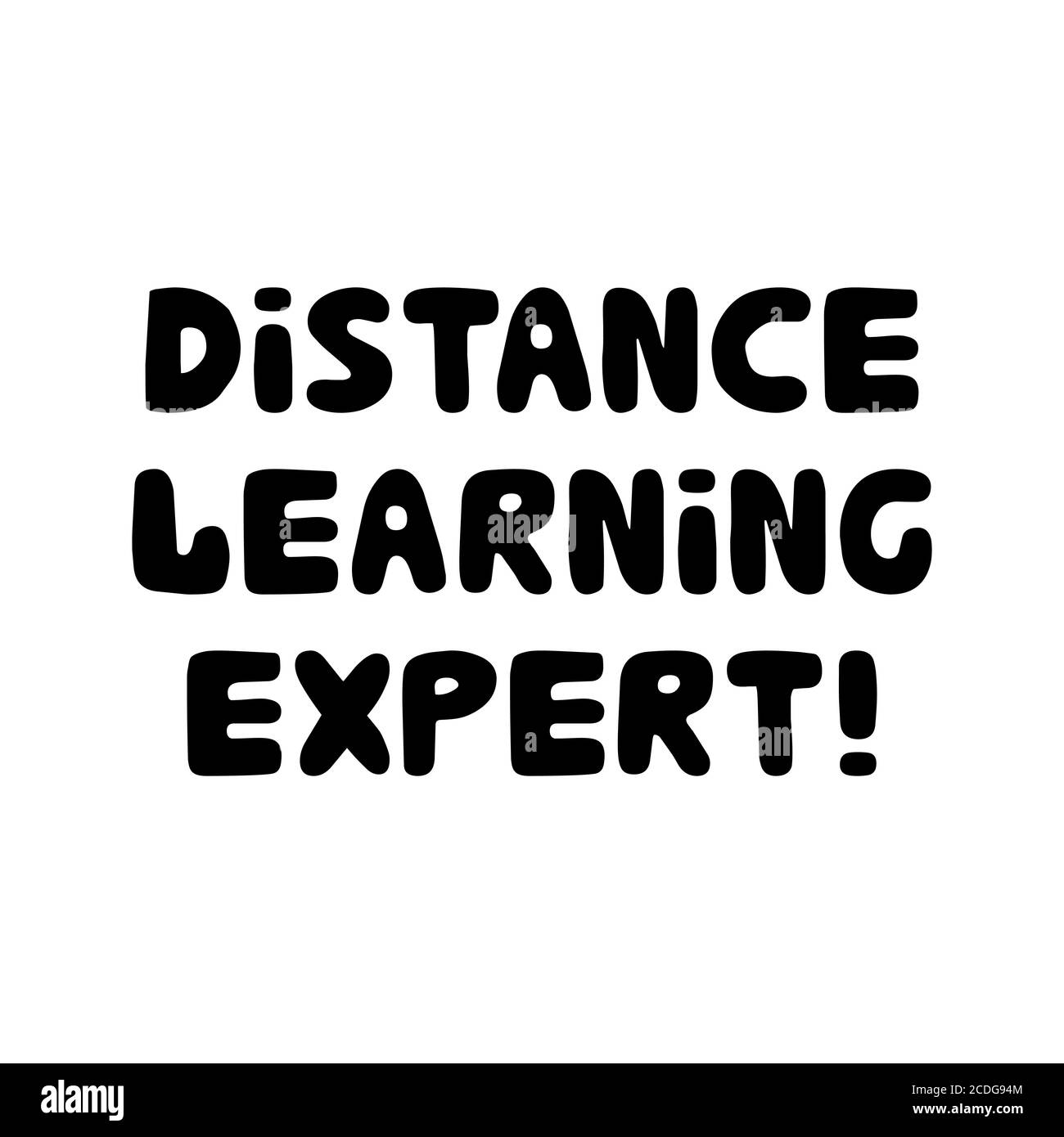 Expert En Enseignement A Distance Citation Sur L Education Joli Texte En Forme De Bulle A Motif De Caniche Dessine A La Main Isole Sur Fond Blanc Illustration Du Stock Vectoriel Image Vectorielle