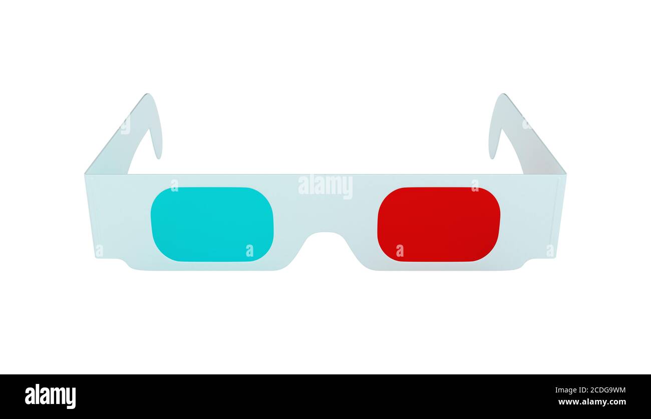 Lot De 50 Lunettes 3D Anaglyphes Rouges & Cyan En Carton - Pour Films, Jeux Et Photos 3D à La Maison