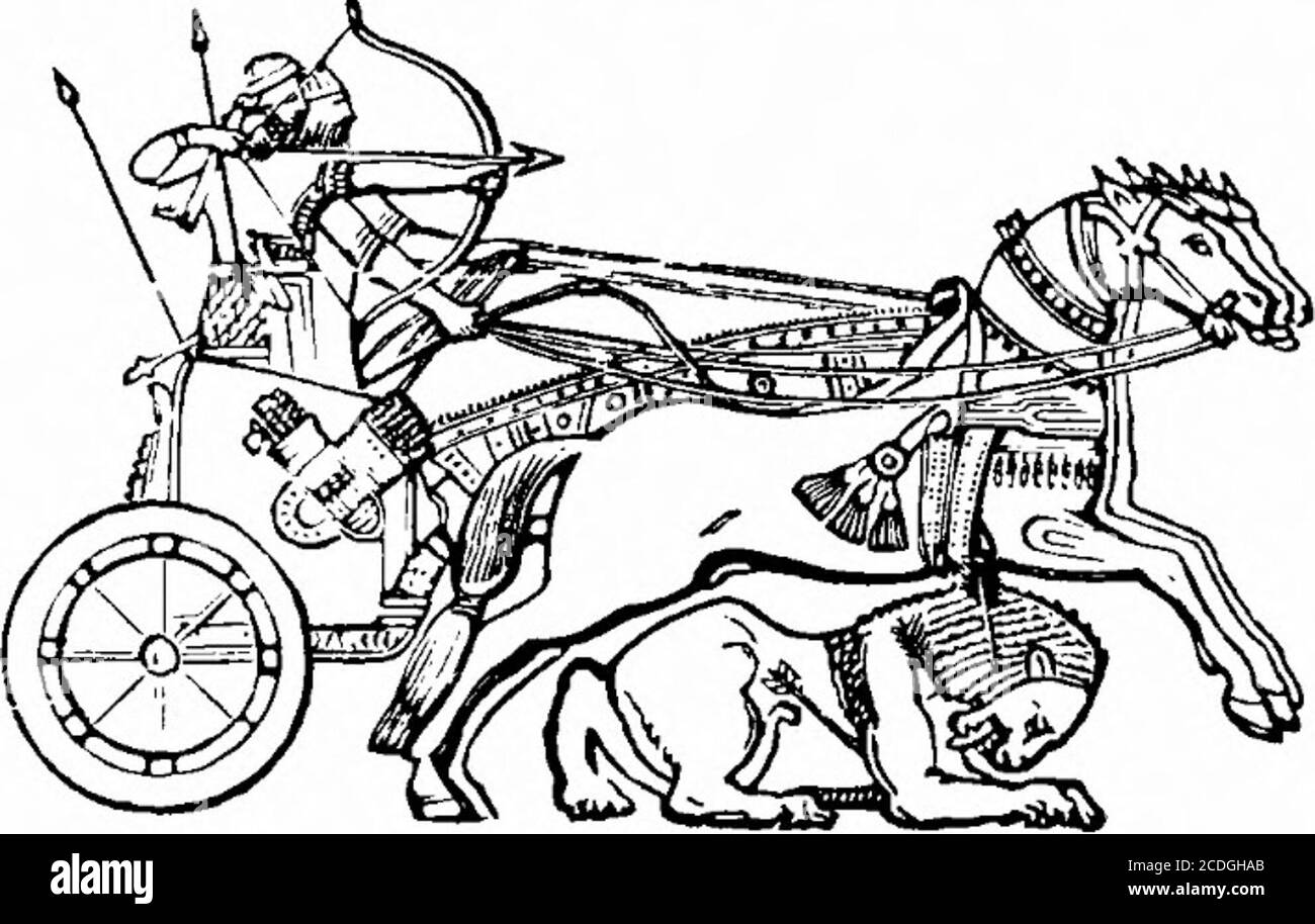 . Un dictionnaire de la connaissance religieuse [ressource électronique] : pour un usage populaire et professionnel, comprenant des informations complètes sur les sujets bibliques, théologiques et ecclésiastiques . Ancien Chariot égyptien de la guerre. Transfert de naires d'un endroit à un autre.1Les chars, eux aussi, ont été employés dans le culte de l'idole; car nous avons lu que Josiah a enlevé les fers et brûlé les chars du soleil.2 l'utilisation de chars parmi les Egyptiens, les Syriens et les Éthiopiens à des fins pacifiques, Is notedin plusieurs places.3 outre les chars de guerre avec lesquels les Égyptiens ont poursuivi les is-raélites, il y a des références dans l'écriture Banque D'Images