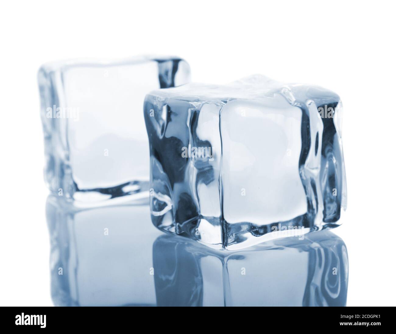 Deux cubes de glace Banque D'Images