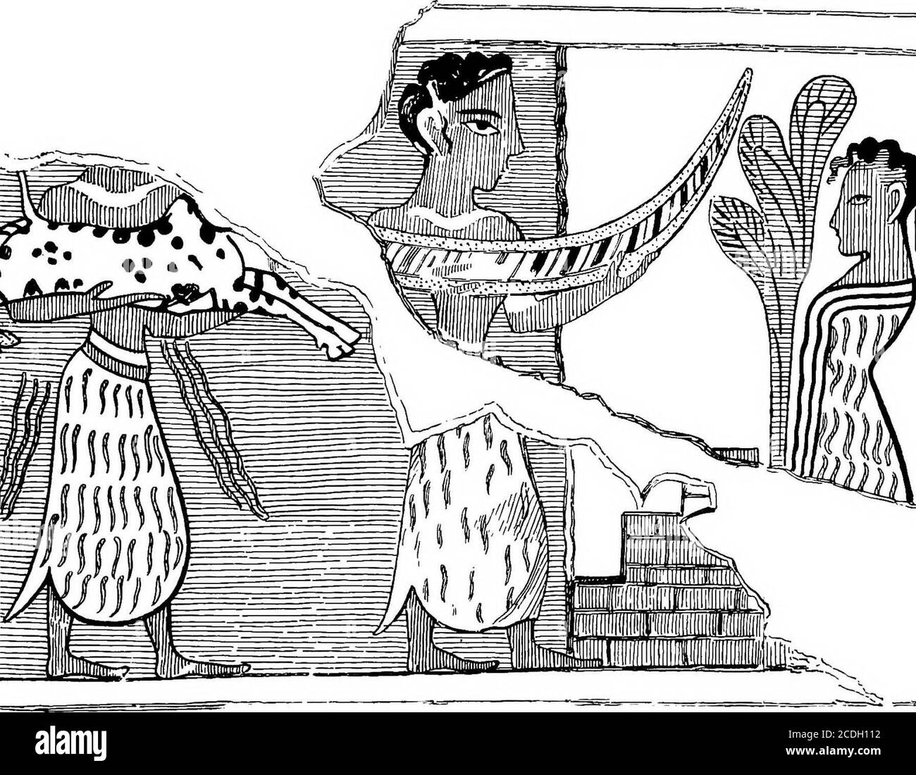 . Le palais de Minos : un compte-rendu comparatif des étapes successives de la civilisation crétoise ancienne comme illustré par les découvertes de Knossos . un personnage, qui avait évidemment été un capitaine de mer.^ cet arbre minoen est ici restauré. Ces objectschere dus aux fouilles que j'ai faites en 1894dans une strate parallèle à celle dans laquelle la table de libration in-scribed est par la suite venue tolight (voir ci-dessous, p. 625, et Figs. 465, 466). La lame et la douille sont maintenant dans le musée Ashmolean. ^ Je n'ai besoin que de me référer ici à l'original publii-cation, avec des plaques colorées, par Paribeni, Mon.Ant., xix, pp Banque D'Images