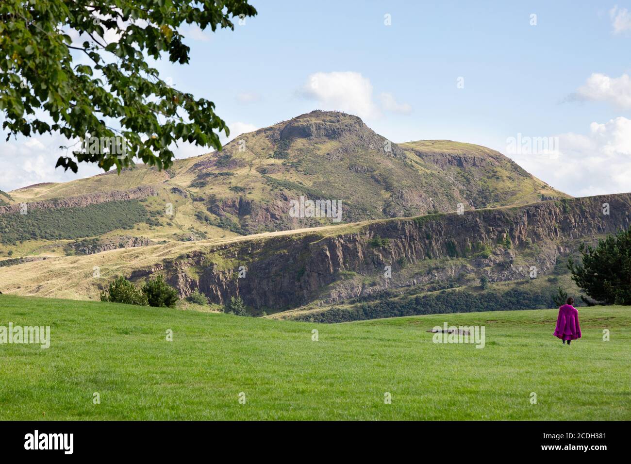 Paysage d'Édimbourg ; Arthurs Seat, Édimbourg, volcan éteint du parc Holyrood, en bordure d'Édimbourg, Écosse, Royaume-Uni Banque D'Images