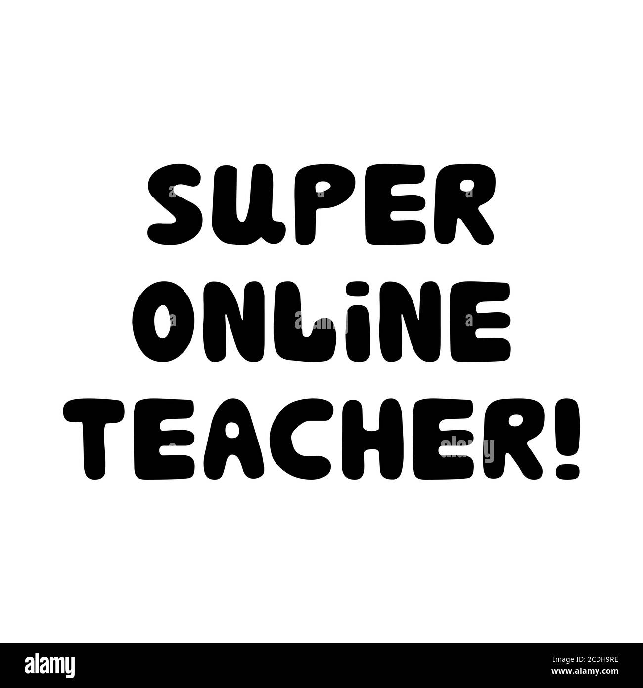 Super Professeur En Ligne Citation Sur L Education Joli Texte En Forme De Bulle A Motif De Caniche Dessine A La Main Isole Sur Fond Blanc Illustration Du Stock Vectoriel Image Vectorielle Stock