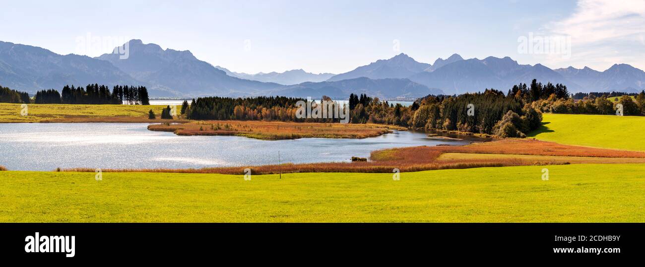 Vue panoramique sur un paysage magnifique en Bavière, en Allemagne Banque D'Images