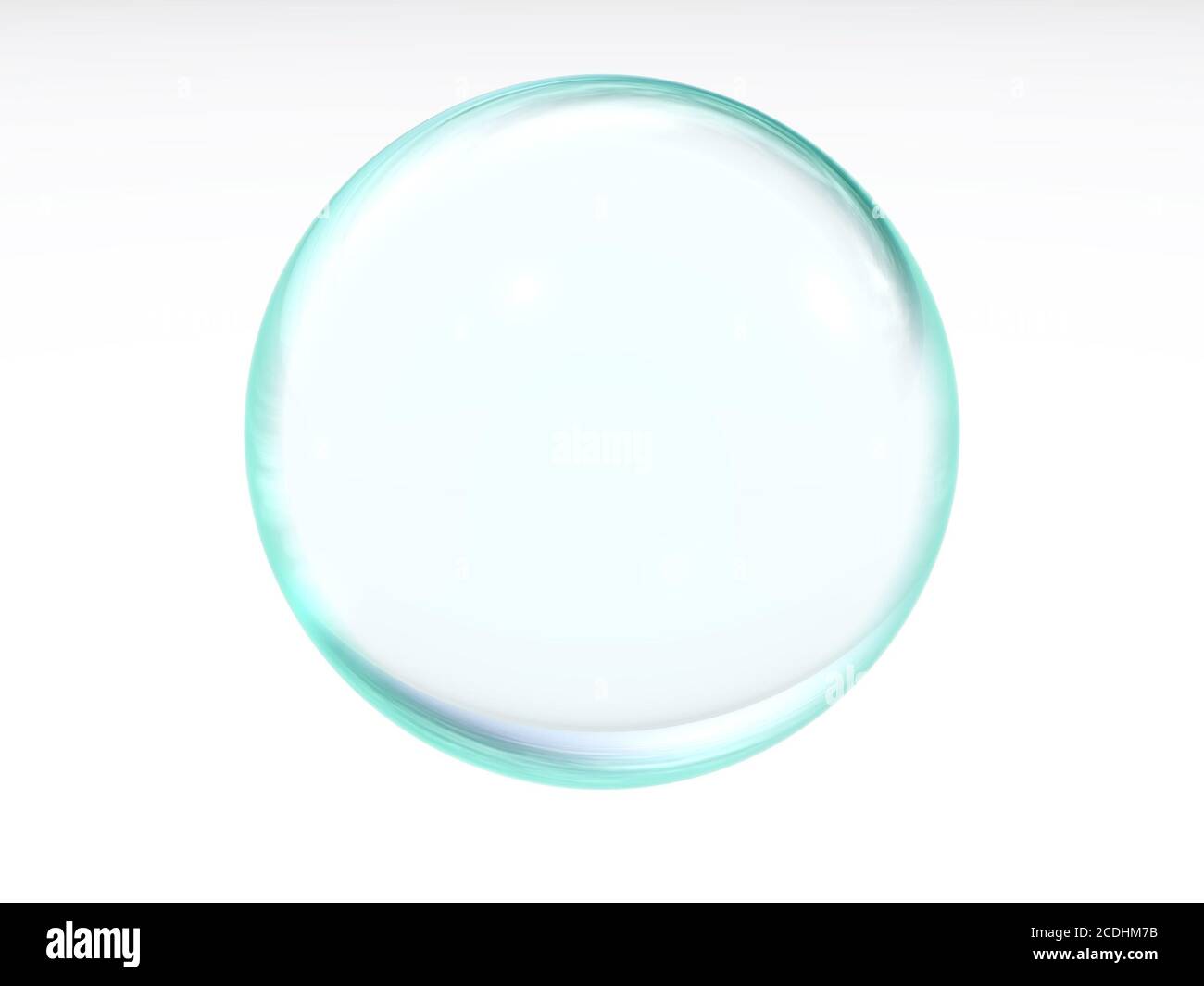 Abstract Liquid blue transparent balle avec la spe Banque D'Images