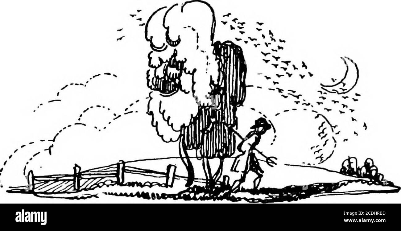 . Poèmes des œuvres de Charles Cotton; récemment décoré par Claud Lovat Fraser . 27. Le soir des quatre LES jours ont grandi vieux, le évanouissement SunHas mais un peu de façon de courir, et pourtant ses steeds, avec toute sa compétence, rare de la patte Chariot sur la colline. Avec le Labour dépensé, et soif opprest.whethe ils pressent dur pour gagner l'Occident, de Fetlocks Hot Drops a fondu la lumière, qui se tourne vers Meteors dans la nuit. Les ombres maintenant si longtemps poussent, que les Brambles comme les hauts Cedars show.Mole-collines semblent montagnes, et les AntAppears un éléphant monstrueux. Banque D'Images