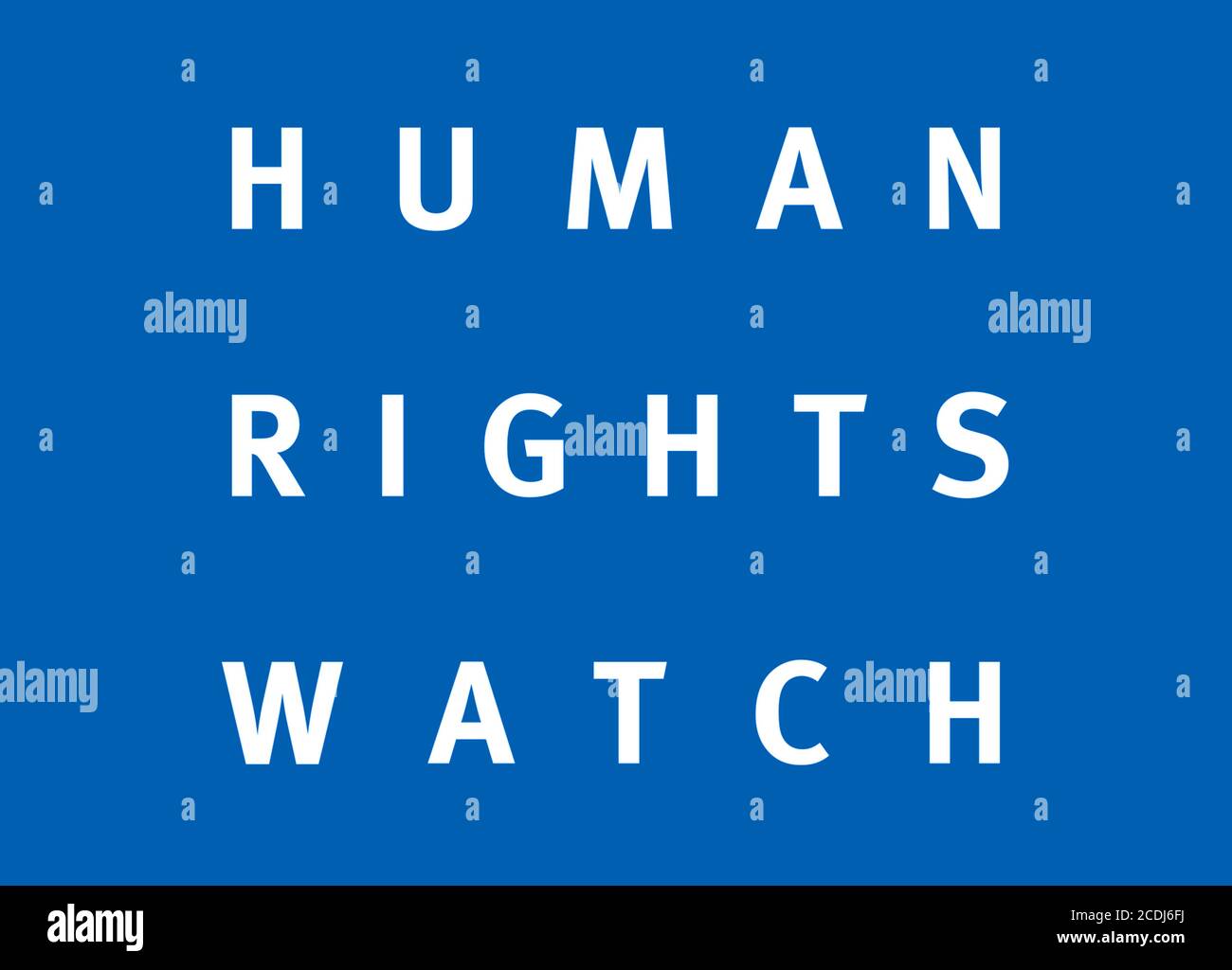 Human Rights Watch Banque D'Images
