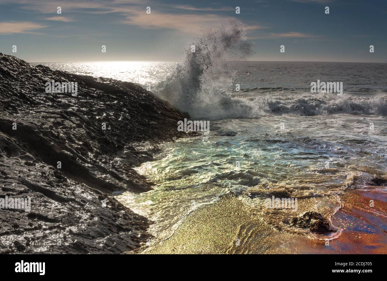 Point Dume State Beach Banque D'Images