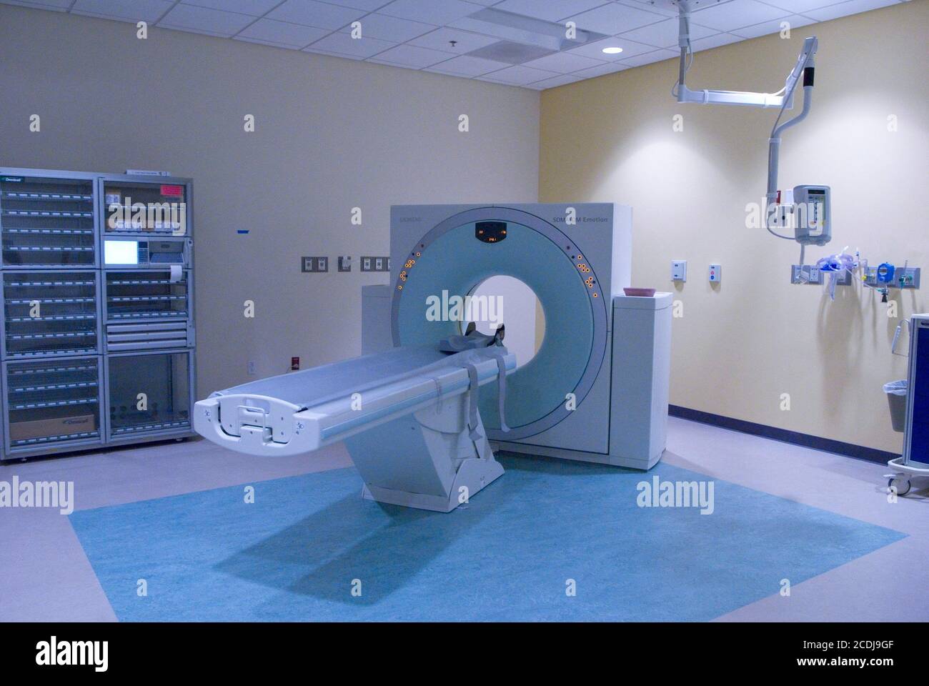 Austin, TX 26 juin 2007 : appareil d'imagerie par résonance magnétique (IRM) dans la salle d'urgence du centre médical pour enfants Dell, un hôpital de pointe de 500,000 pieds carrés avec 24 lits de soins intensifs et 170 chambres de patients. ©Bob Daemmrich Banque D'Images