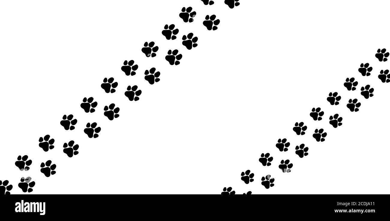 Illustration vectorielle de quatre pattes de chien Illustration de Vecteur