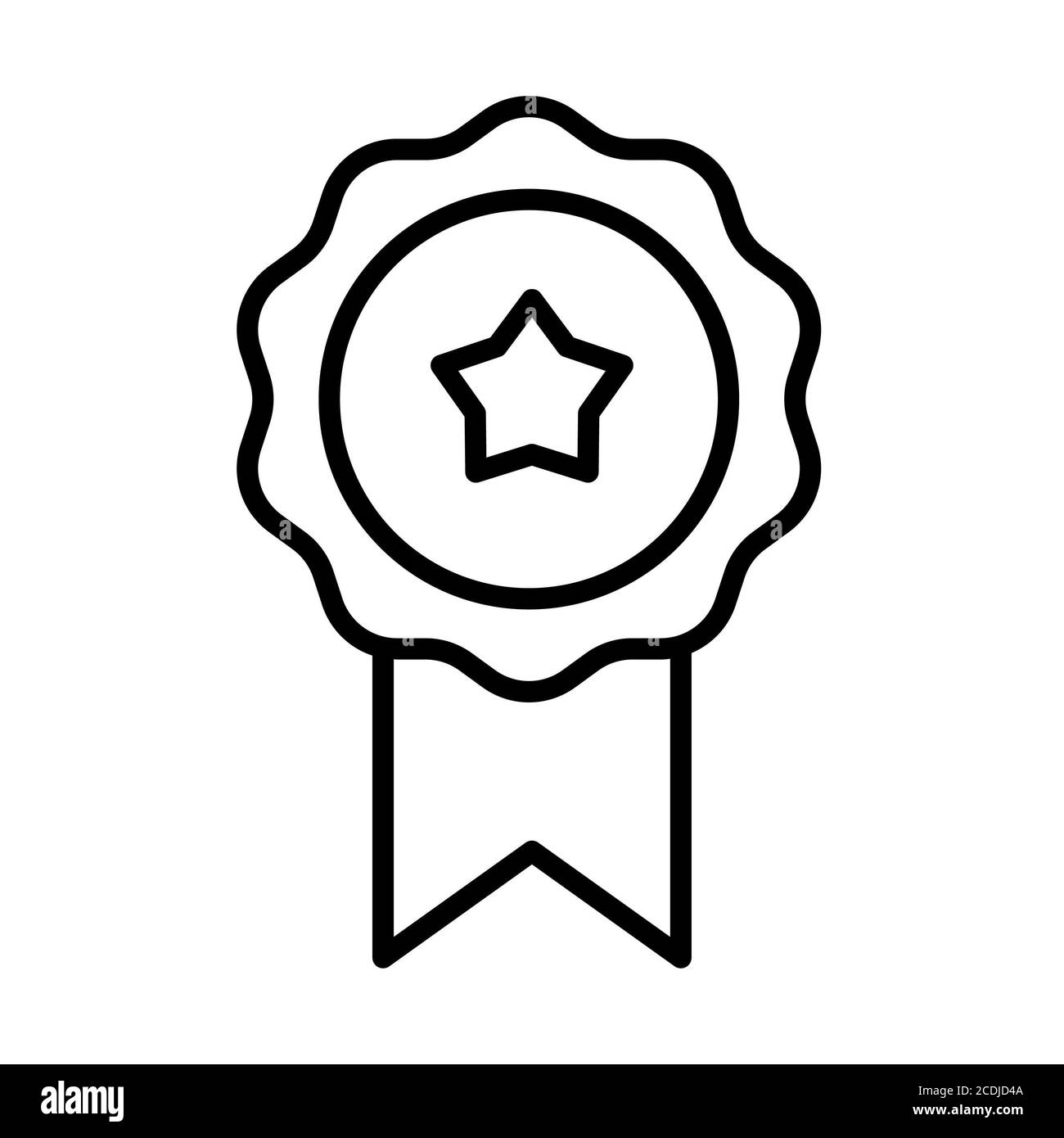 Icônes de la ligne d'achat de badge Banque D'Images