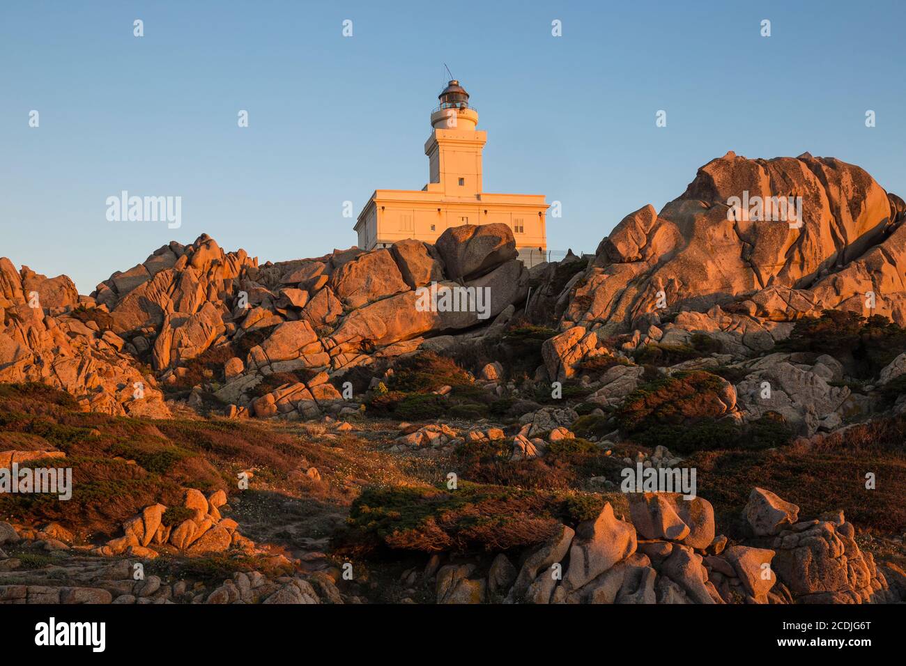 Italie, Sardaigne, Santa Teresa Gallura, phare de Capo Testa Banque D'Images