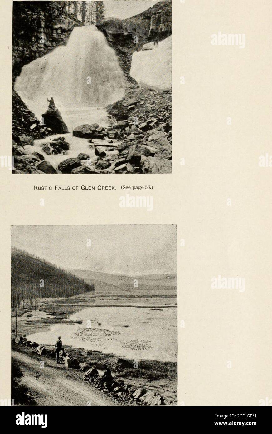 . Rapport des explorations dans le Colorado et l'Utah au cours de l'été 1889 : avec un compte rendu des poissons trouvés dans chacun des bassins fluviaux examinés . Osprey Falls de Gardiner River. (Voir page 57.) Bull U. 5. F. C. 1889—(vers la page de face 58—2.) Jordanie. Explorations de Yellowstone. Plaque XVIII. Lac Beaver; montrant les barrages Beaver. (Seepages?.) LES EXPLORATIONS DANS LE PARC NATIONAL DE YELLOWSTONE 59 Ginia Cascade (environ 60 pieds de haut) empêcheront probablement l'ascension des poissons (voir plateXIX). Au-dessous de ces cascades se trouve la vallée ouverte du bassin de Norris Geyser, et plus bas un large pré connu sous le nom de Elk Park. Plusieurs kilomètres Banque D'Images . Rapport des explorations dans le Colorado et l'Utah au cours de l'été 1889 : avec un compte rendu des poissons trouvés dans chacun des bassins fluviaux examinés . Osprey Falls de Gardiner River. (Voir page 57.) Bull U. 5. F. C. 1889—(vers la page de face 58—2.) Jordanie. Explorations de Yellowstone. Plaque XVIII. Lac Beaver; montrant les barrages Beaver. (Seepages?.) LES EXPLORATIONS DANS LE PARC NATIONAL DE YELLOWSTONE 59 Ginia Cascade (environ 60 pieds de haut) empêcheront probablement l'ascension des poissons (voir plateXIX). Au-dessous de ces cascades se trouve la vallée ouverte du bassin de Norris Geyser, et plus bas un large pré connu sous le nom de Elk Park. Plusieurs kilomètres Banque D'Images