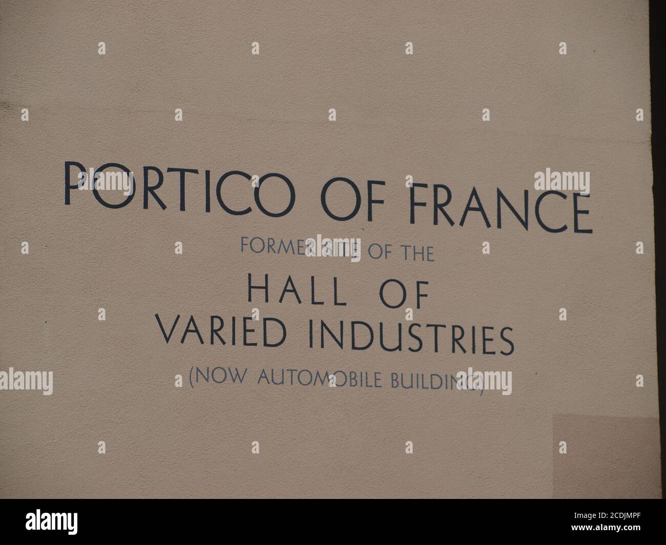 Parc d'expositions Art déco Banque D'Images