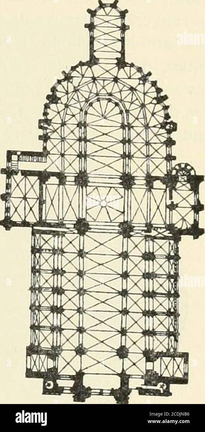 . Revue de l'art chrétien . rr^l i-r* Plan de léglise abbaye de Villers. Sur utilisation dans les églisesgothiques les intervalles entre les piliers butants.Cette disposition fut générale à partir du XIVe 1. Nous reproduisons ce plan daprès M. E. Enlart, Lesanciens endifices de Boulogne. Le même nom exposé aux églises de Seclin, de N.-D de Tournai et de Saint-Nicolas à Gand. Siècle, poids se multiplie les entreprises de niveaux ou d'autres, qui sont disponibles leur même couleur et la pièce, leur tour chapelain. Elle a été estudilisée dans des cas spéciaux, non Banque D'Images