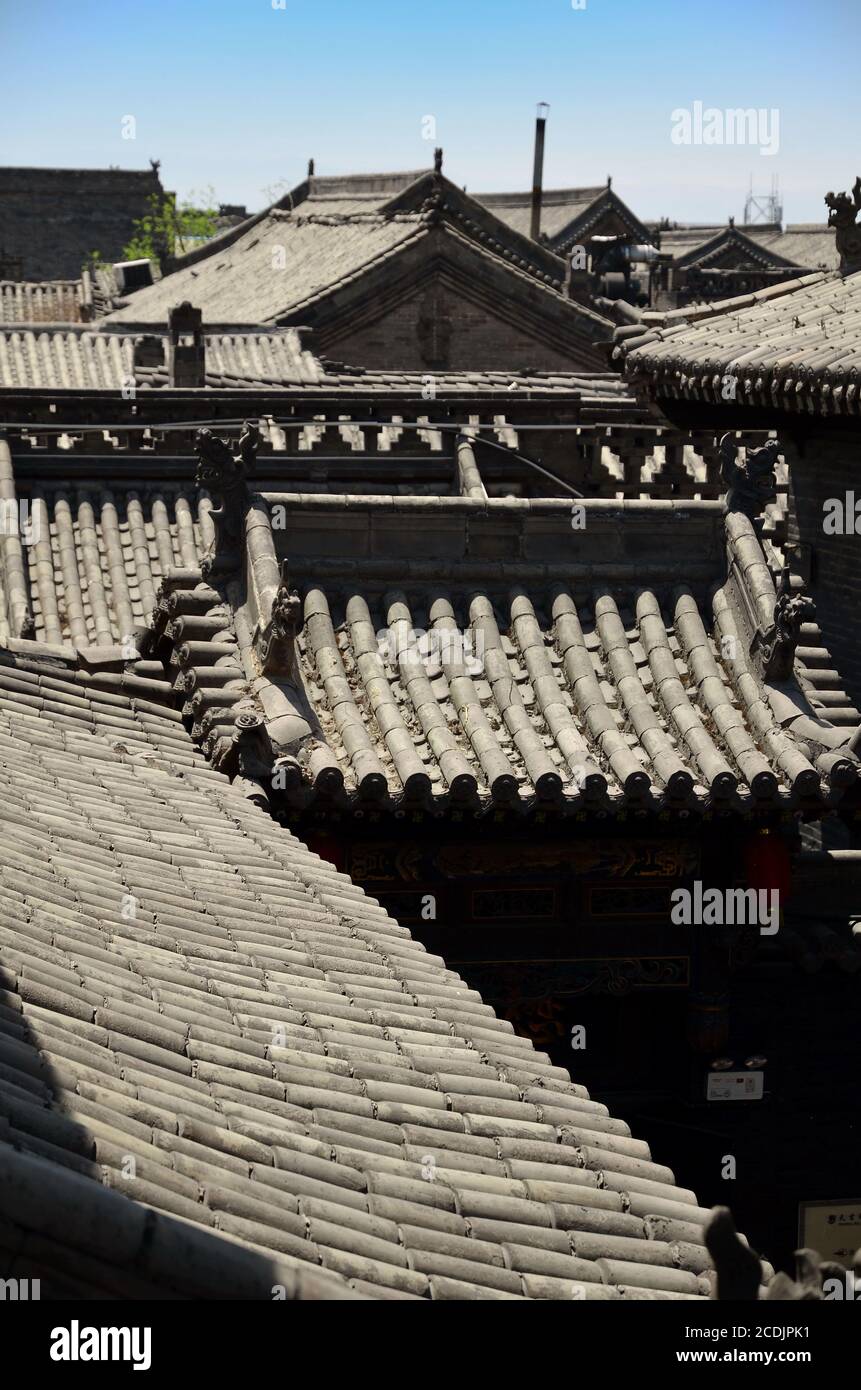 Toits de la ville de Fenghuang Banque D'Images