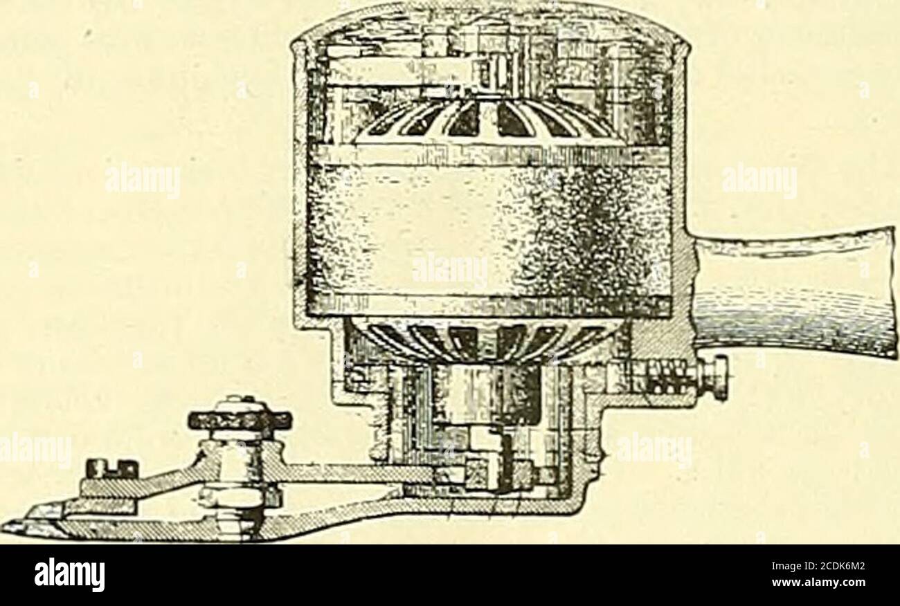 . Électricien occidental . il bride et boulonnage et engager ledit écrou. 164. Support de conducteur. Jolin C- Love, Chicago, 111. Demande déposée le 9 mai 1S94. Il est revendiqué un dispositif de support pour les conducteurspourvu d'une pince comprenant deux plaques séparables, entreles marges dont le conducteur est saisi et maintenu, l'une étant aperturée et l'autre fournie avec une boucle qui en est projette à travers la plaque aperturée, Et une clavette en coin ou conique entraînée à travers la boucle et engageant la dentelle extérieure de la plaque perforée pour forcer les plaques Coward eachautre, ,165. Conduit Banque D'Images