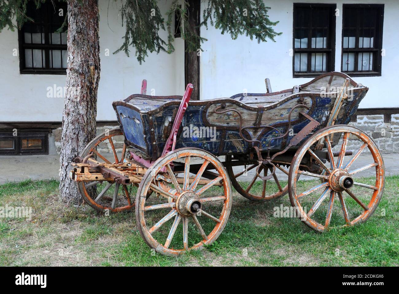 Chariot à quatre roues vintage Banque D'Images