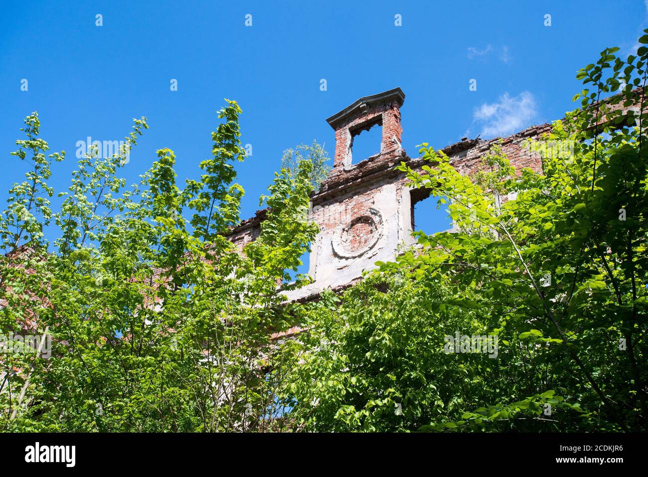 Le palais Schlobitten a ruiné la famille Dohna de XVI à 1945 à Slobity, Pologne. 24 mai 2020 © Wojciech Strozyk / Alamy stock photo Banque D'Images