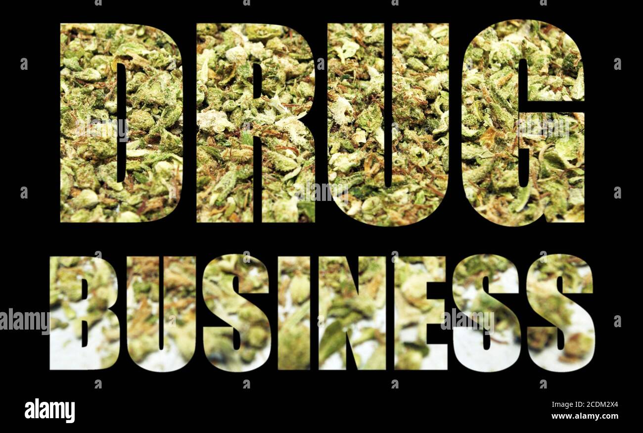 Commerce de drogues de marijuana Banque D'Images