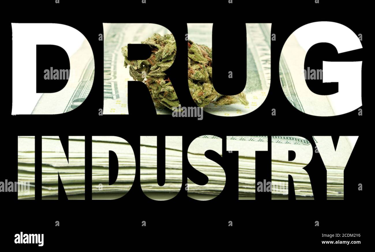 Industrie de la drogue de marijuana Banque D'Images