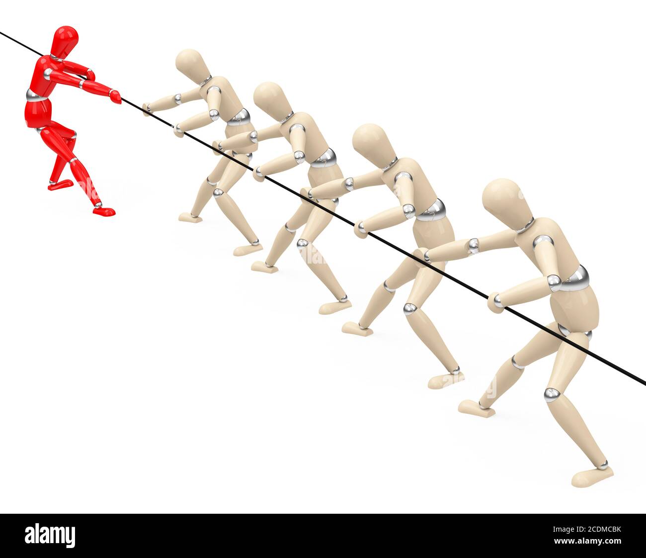 La guerre des remorqueurs Banque D'Images