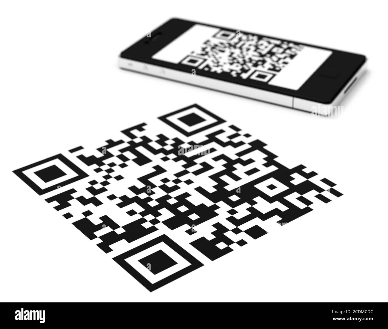 Qr code et code binaire Banque d'images détourées Alamy