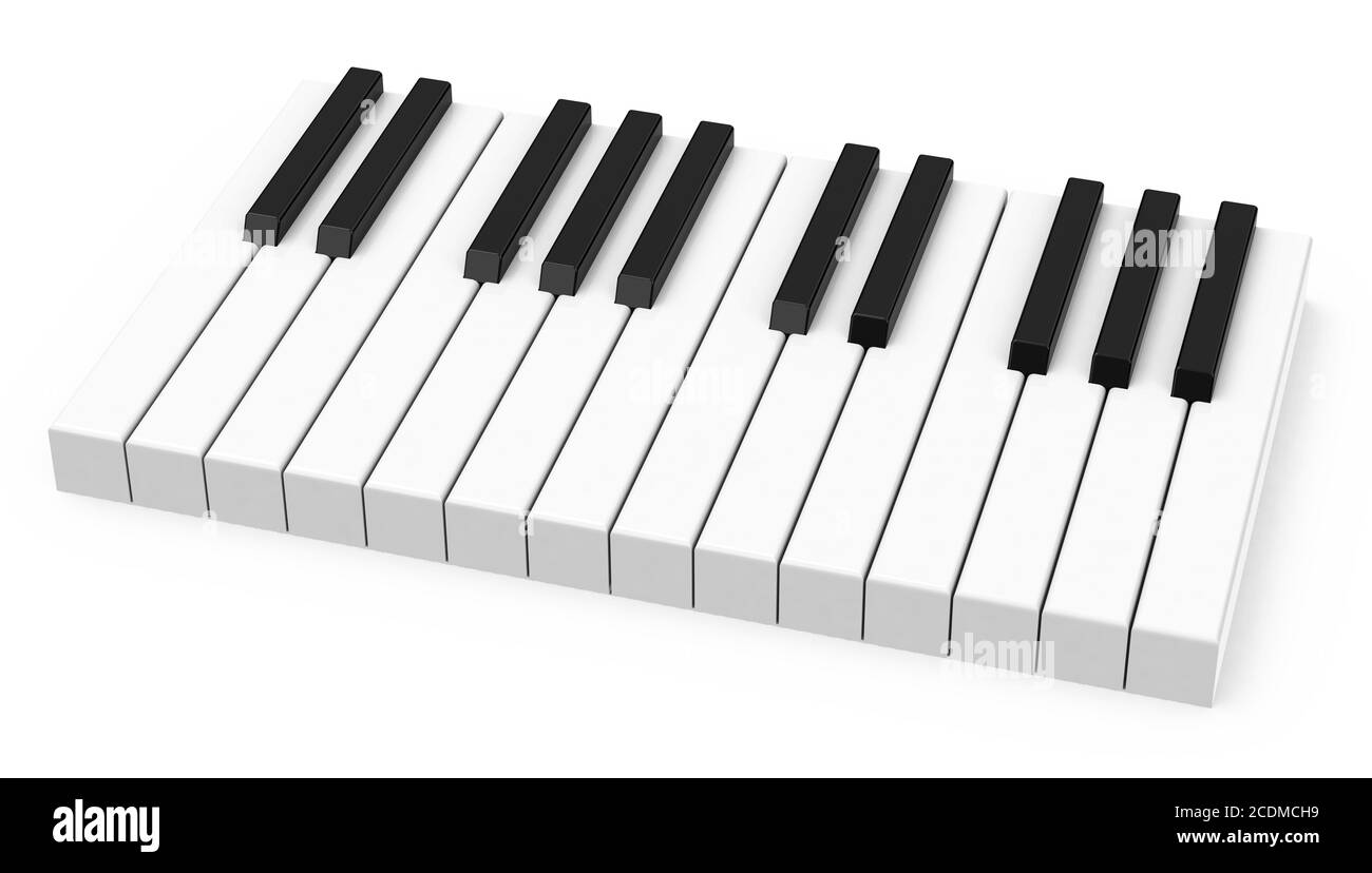 Touches de piano Banque d'images noir et blanc - Alamy