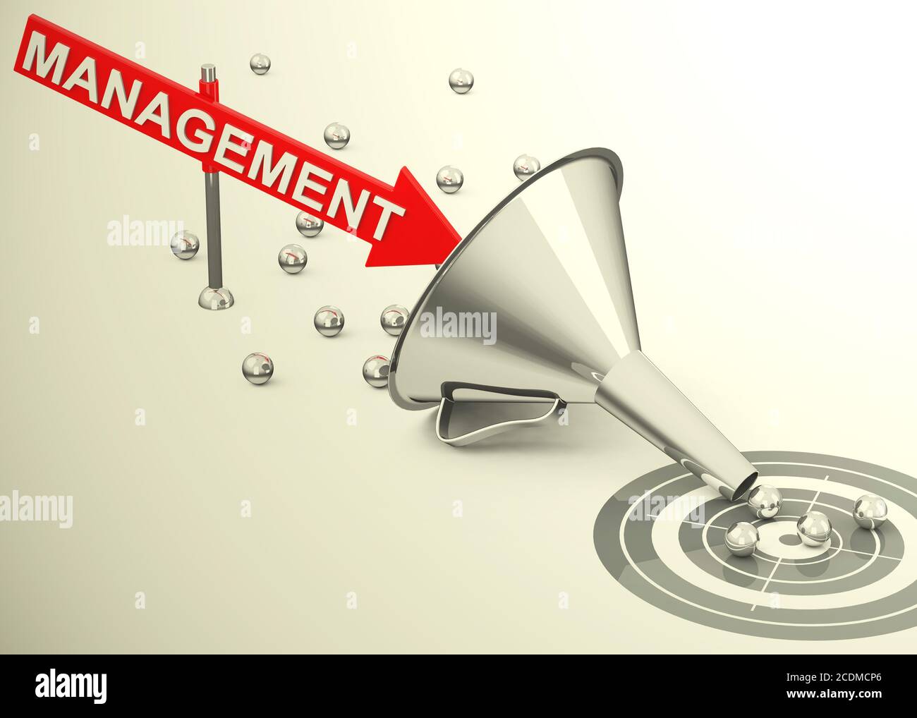 objectifs de gestion Banque D'Images