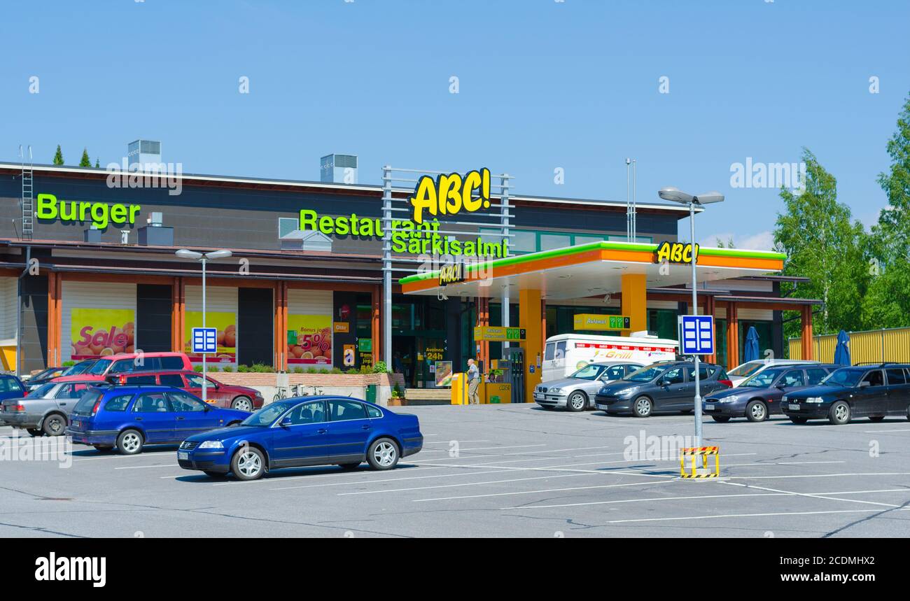 Station-service ABC, Finlande Banque D'Images