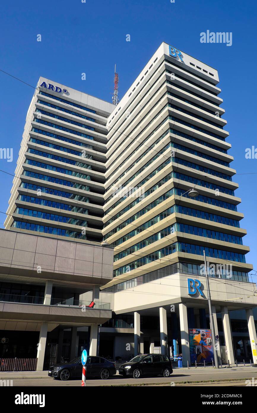 BR Bayerischer Rundfunk, ARD Das Erste, Funkhaus, Arnulfstrasse, Munich, Bavière, Allemagne Banque D'Images