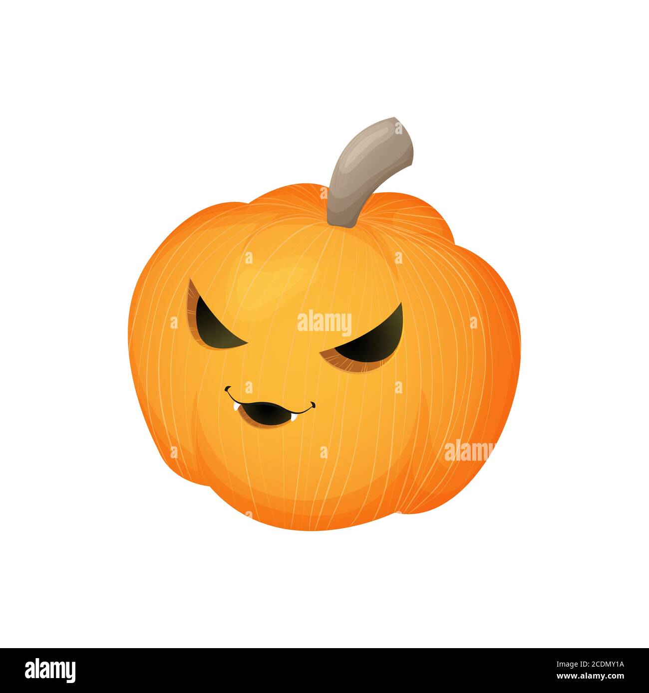 Gif Halloween Qui Fait Peur Joli potiron avec visage souriant effrayant. Mascotte kawaii d'Halloween –  petite citrouille. Illustration de caractères vectoriels de dessin animé.  Isolé sur fond blanc Image Vectorielle Stock - Alamy