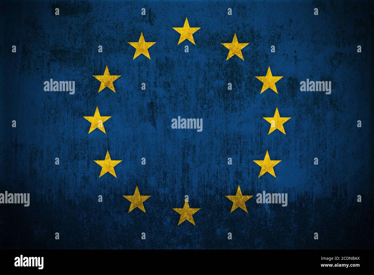 Grunge drapeau de l'Union européenne Banque D'Images