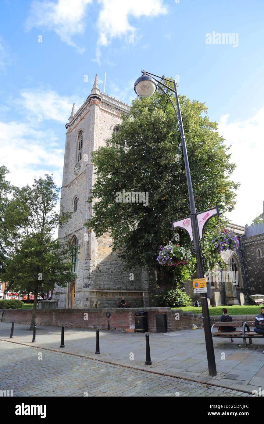 Église paroissiale de All Saints, Castle Street, High Wycombe, Royaume-Uni Banque D'Images