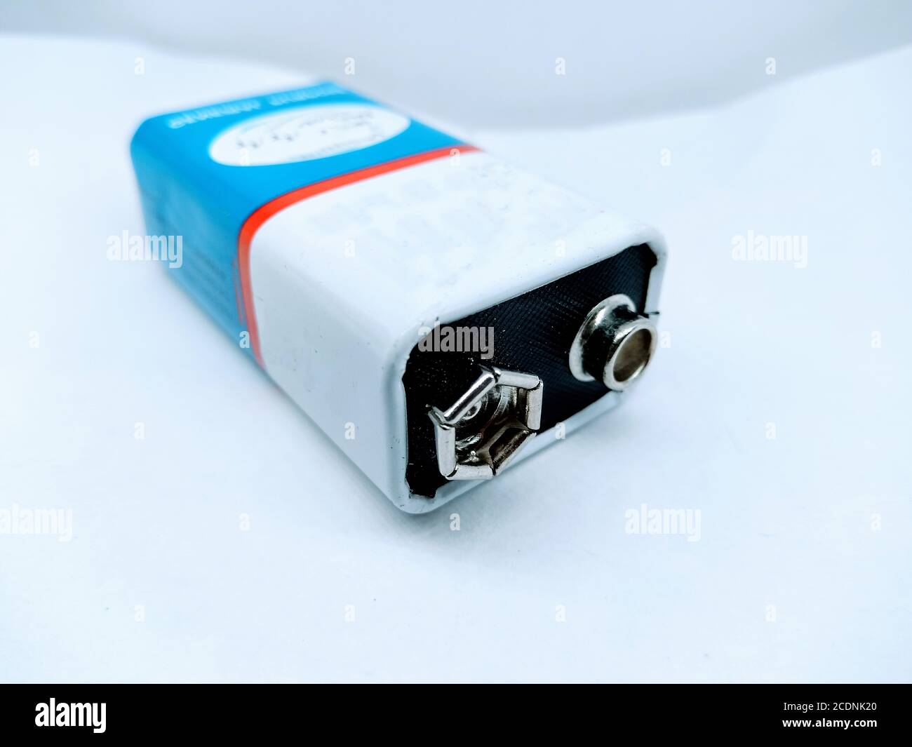 Une photo de la batterie électrique Banque D'Images