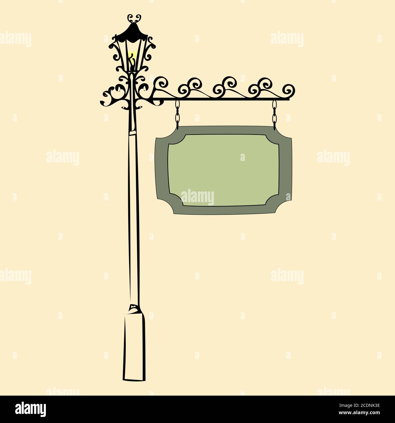 Publicité de plein air retro vintage signer votre texte ici Banque D'Images