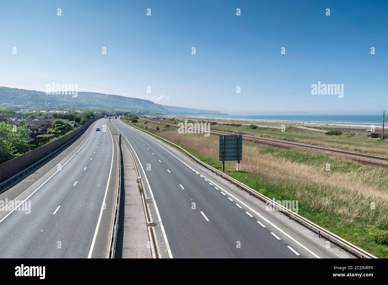 Abergele Pensan plage sur la côte nord du pays de Galles photo prise Pendant le verrouillage Covid 19 Banque D'Images